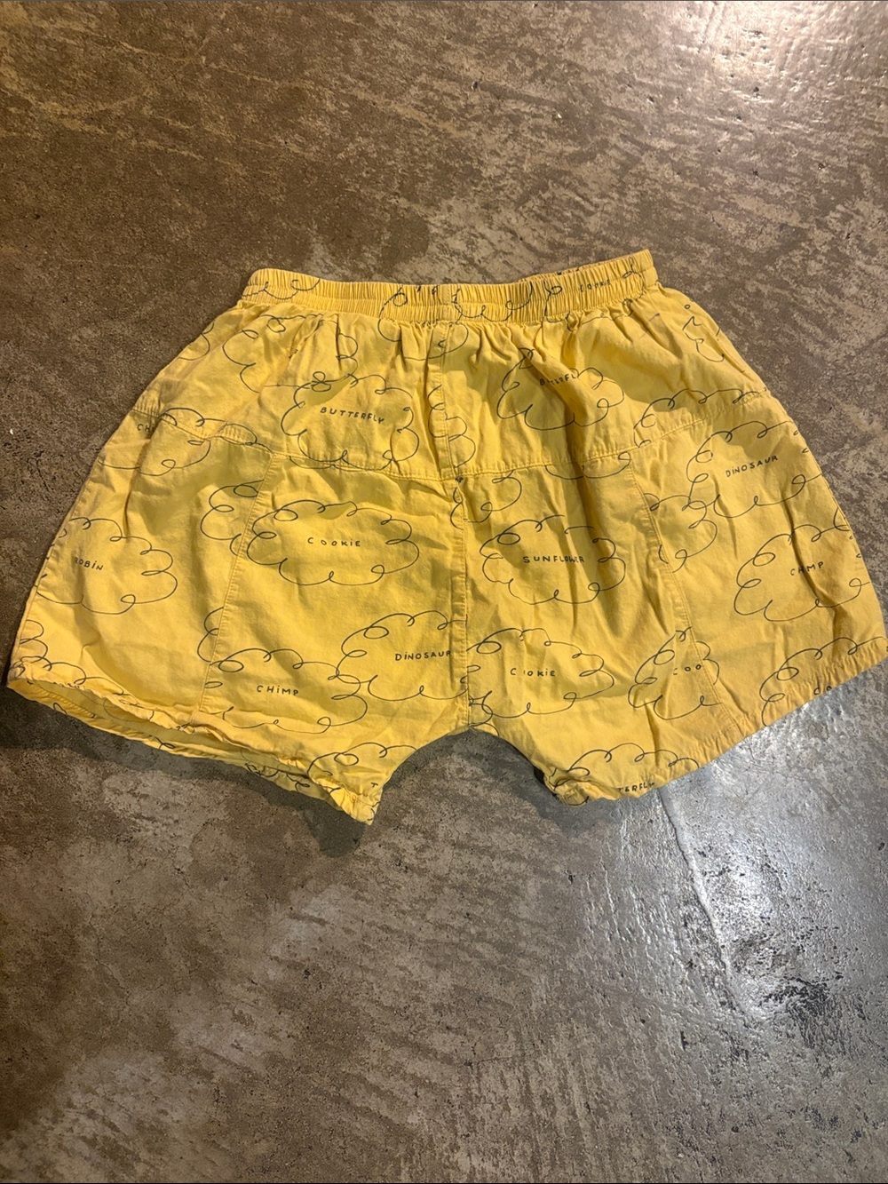 Bobo Choses Yellow Printed Casual Shorts